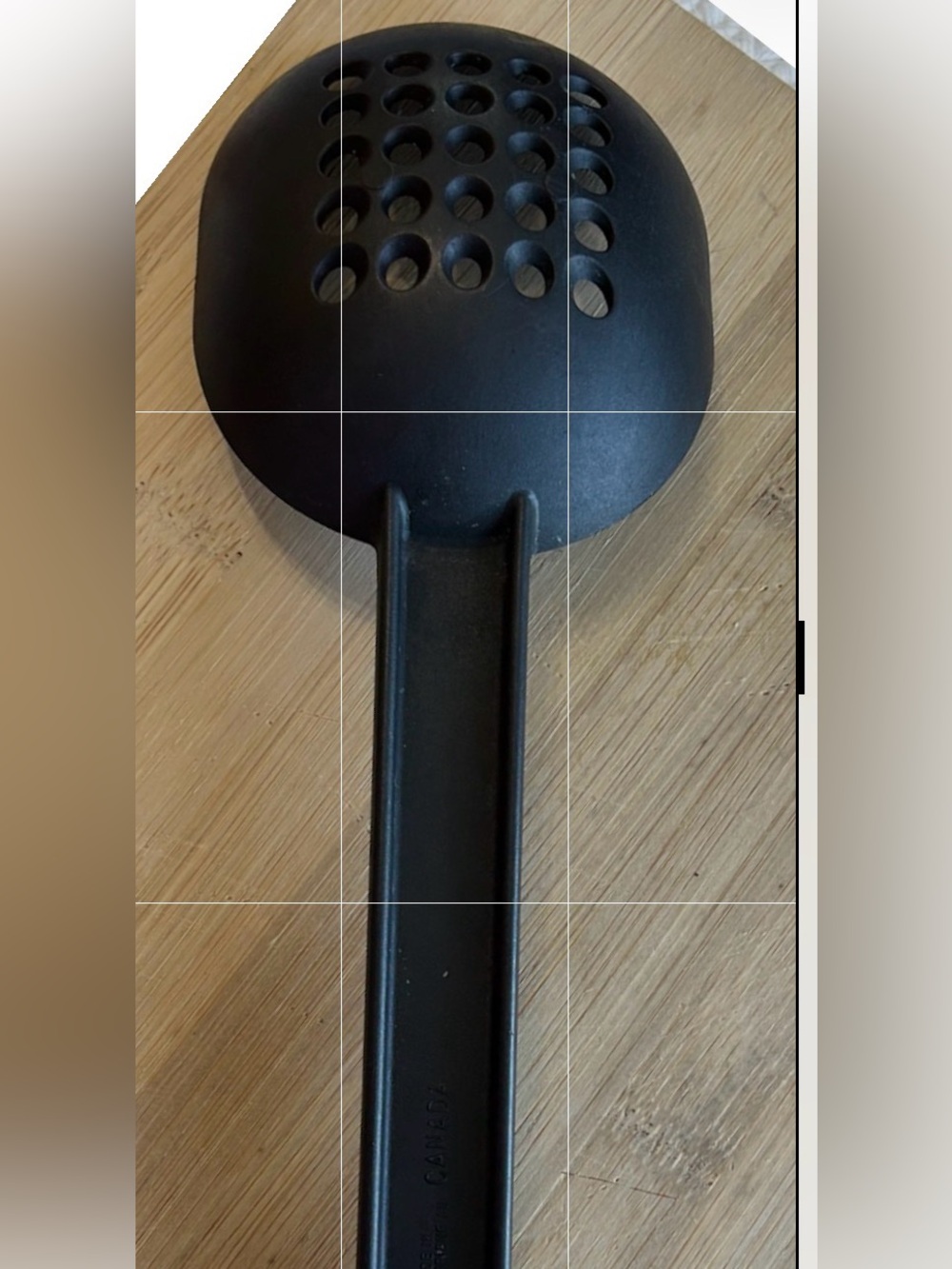 T-FAL Black Nylon Slotted Straining Spoon 12.5" Long Canada Made Great Condition - Picture 5 of 6